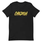 Stylish Childish Graphic T Shirt Black